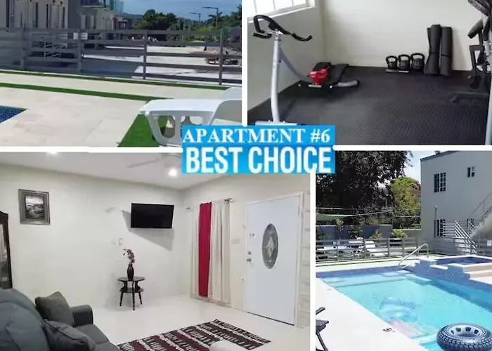 Mirando Place #6--- Beach Club Access, ,Pool, Hottub, Gym,3 Lounges, Apartment #6-Airport 10 Mins
