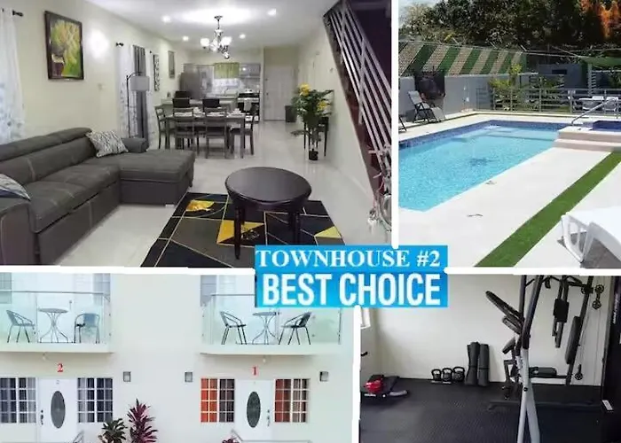 Mirando Place #2---Beach Club Access, Hot Tub, Gym, Pool, 3 Lounges, Townhouse 2 ,Airport 10Min