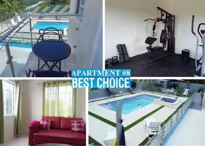 Mirando Place #8 ---Beach Club Access, ,Pool, Hottub, Gym,3 Lounges, Apartment #8 -Airport 10 Mins